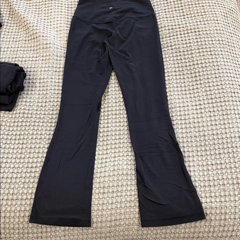Lululemon align black flare Leggings size 4 short length
